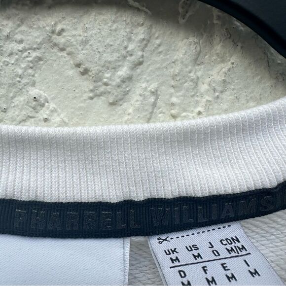 ADIDAS Pharrell Williams Sweatshirt Men Medium Humanrace Crew Neck Off White - Picture 8 of 13